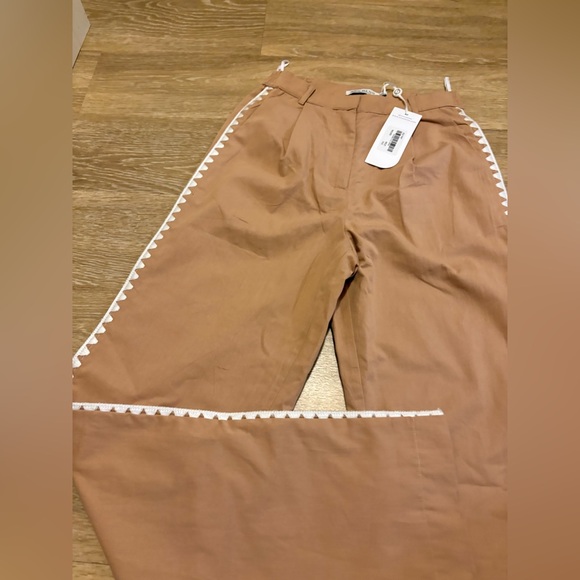 NWT MON RENN LISLE PANT IN BISCUIT - Picture 4 of 11